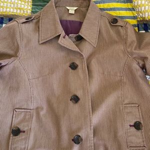 Christopher & Banks pink and purple striped jacket